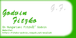 godvin fitzko business card